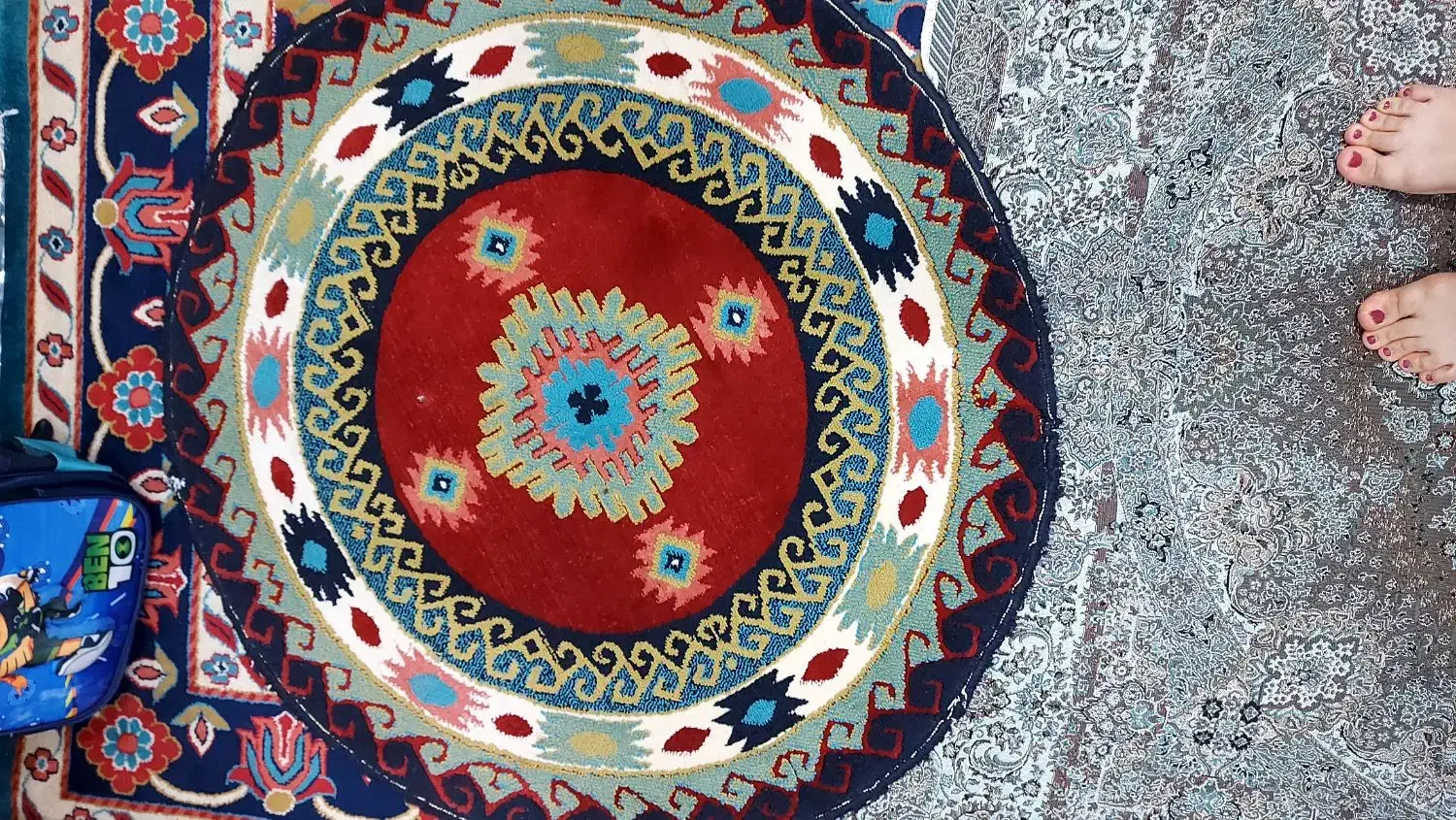 فرش گرد|فرش|قرچک, میرزائی جنوبی|دیوار