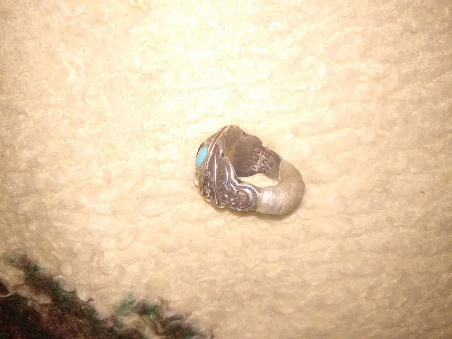 انگشتر نقره هفت سنگ|بدلیجات|کرمانشاه, |دیوار