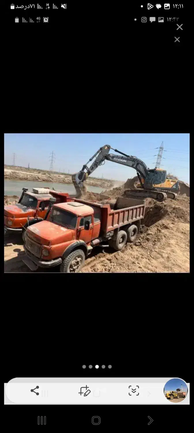 اجاره لودر بیل وکمپرسی خاکبرداری و خاکریزی|خدمات حمل و نقل|خرمشهر, |دیوار