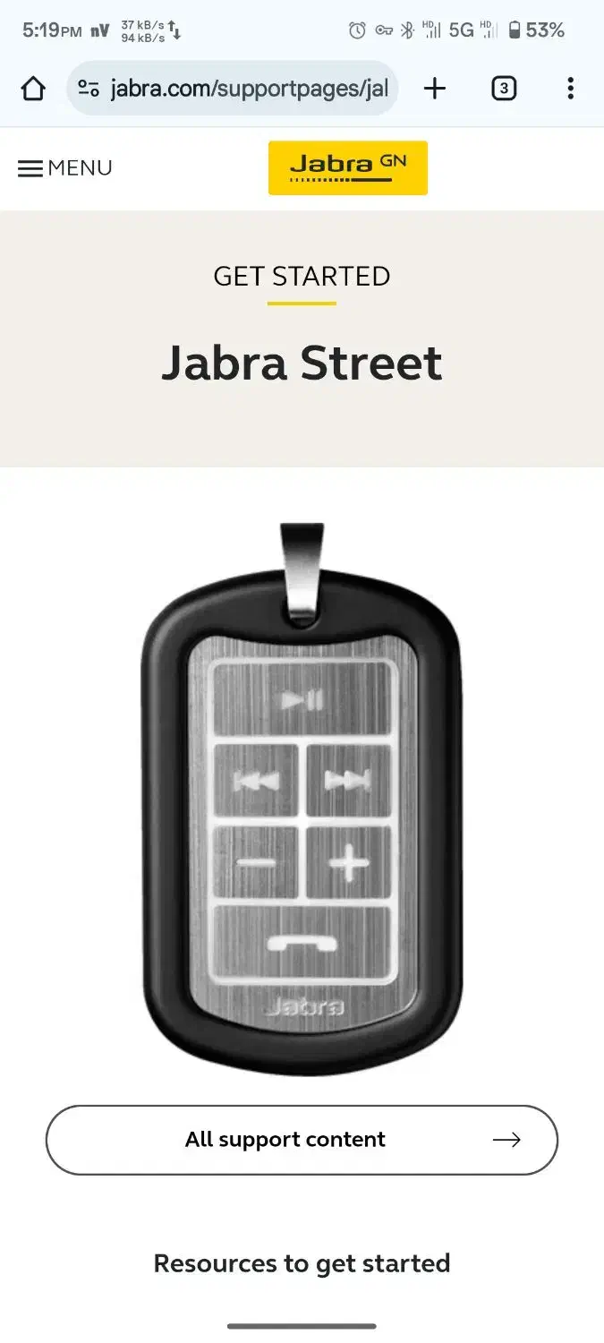 Jabra street 2|لوازم جانبی موبایل و تبلت|تهران, سازمان برنامه شمالی|دیوار