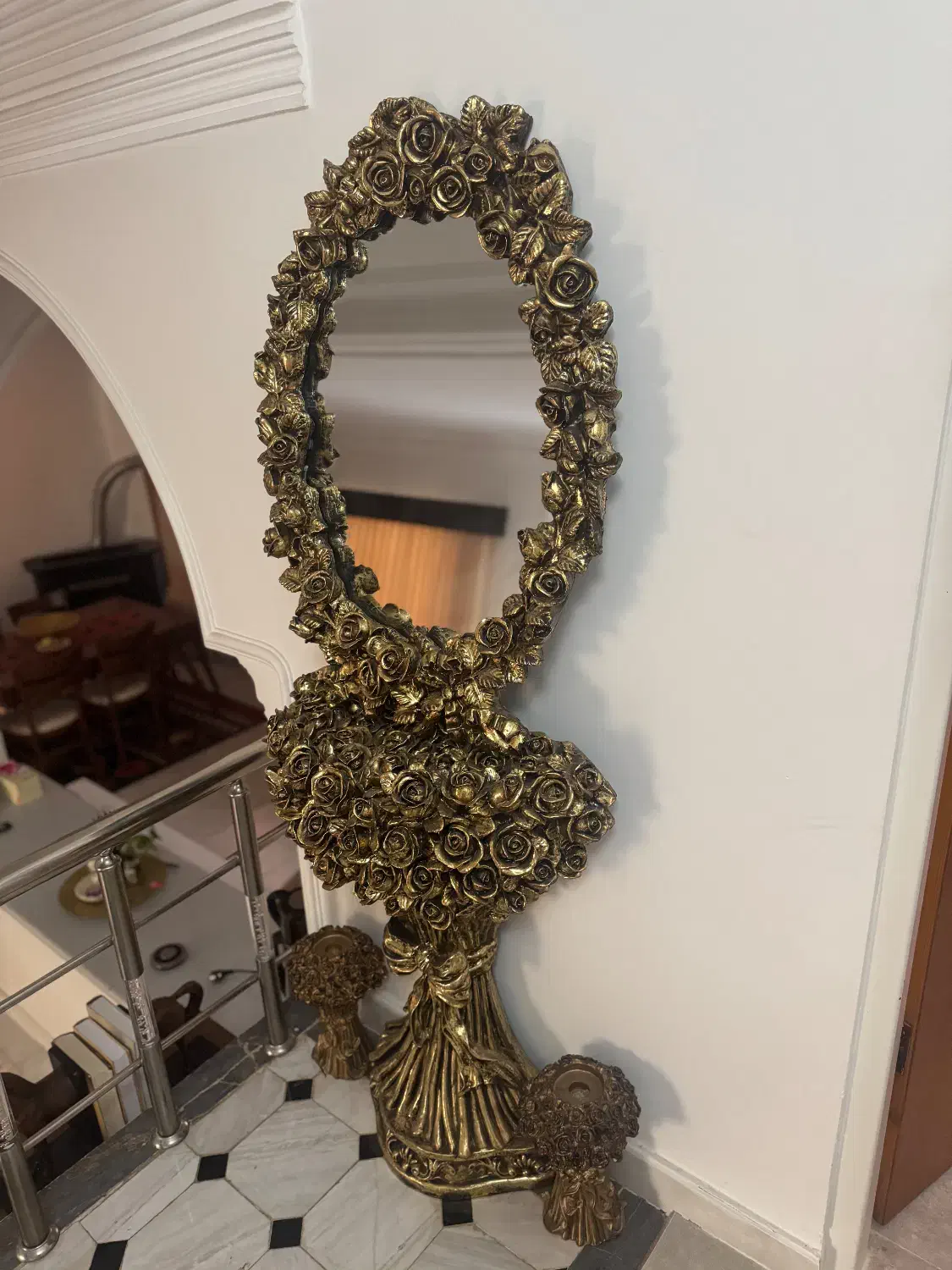 آینه و کنسول و شمعدان|بوفه، ویترین، کنسول|قائم‌شهر, |دیوار