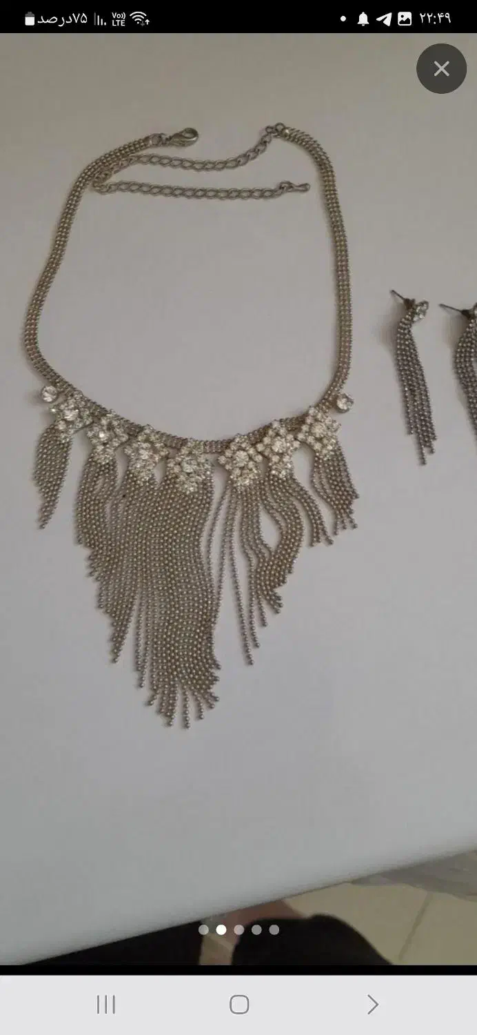 ست گردنبند. گوشواره استیل. رنگ ثابت. فقط ۱۰۰|بدلیجات|گلبهار, شهر جدید گلبهار|دیوار