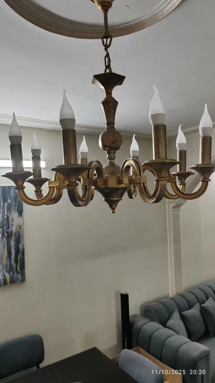 لوستر 8 شاخه|لوستر و چراغ آویز|تهران, فدک|دیوار