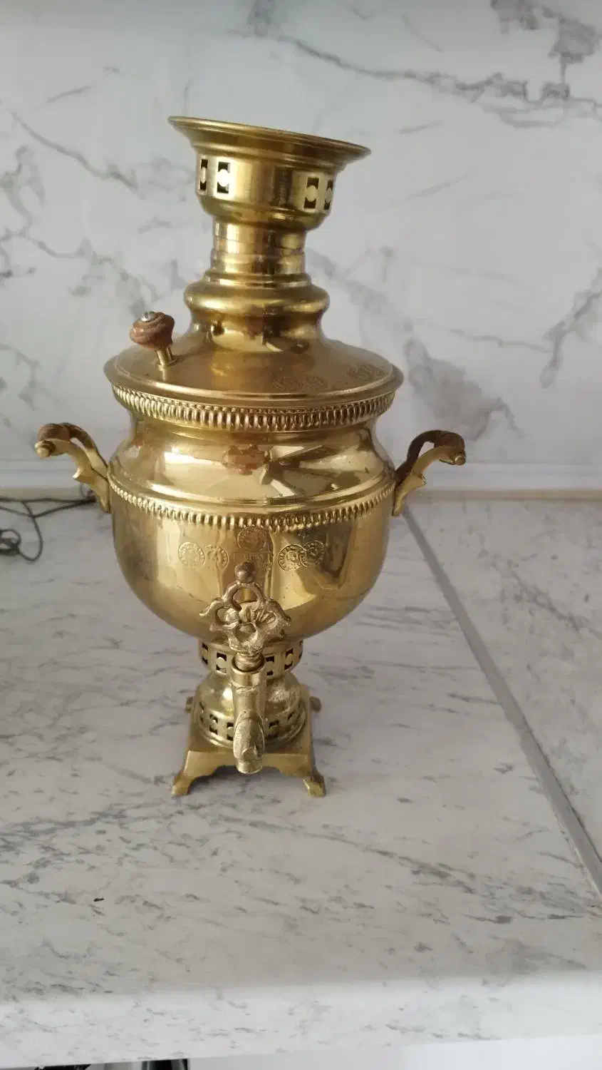 سماور برنجی ذغالی|سماور، چایساز، قهوهساز|همدان, |دیوار