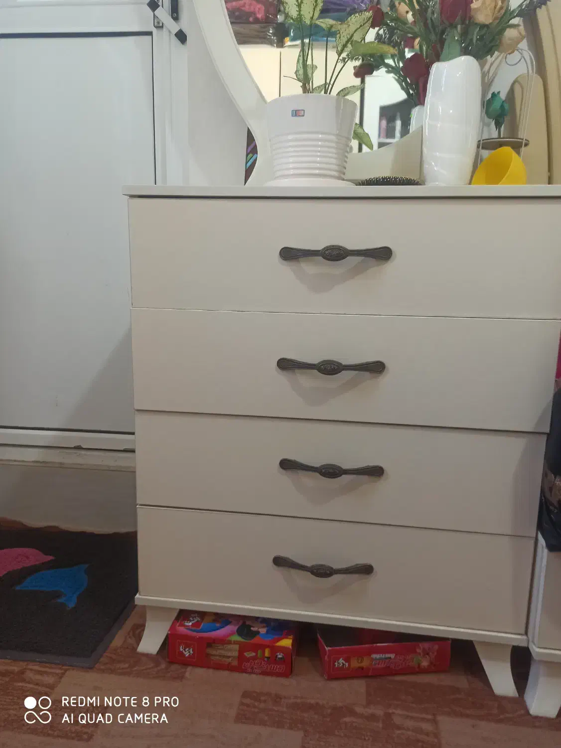 ست کمد لباس و دراور و میز آرایش|جاکفشی، کمد، دراور|قزوین, |دیوار