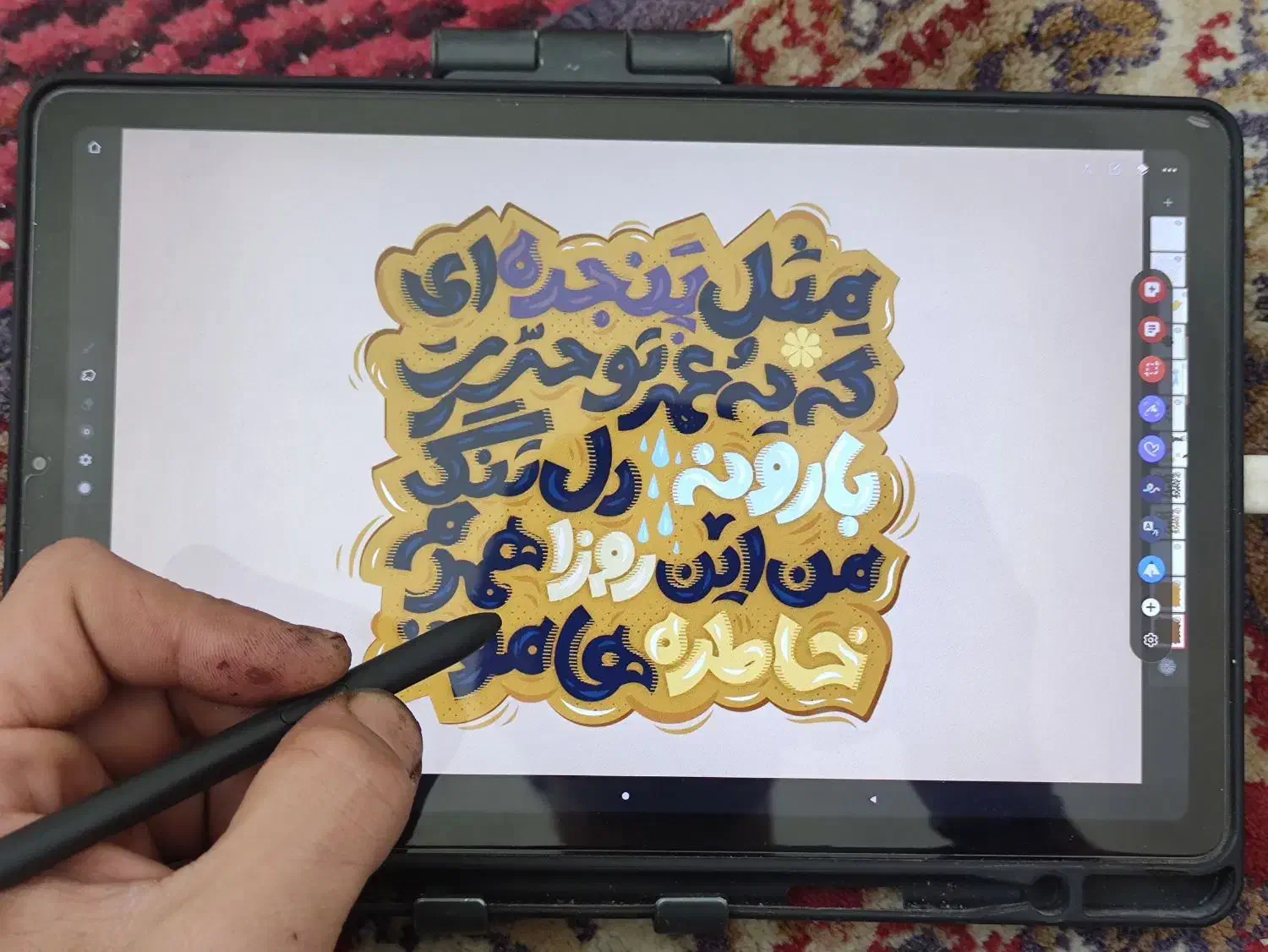 تبلت سامسونگ s6 lite قلم دار|تبلت|محمدیه-قزوین, |دیوار