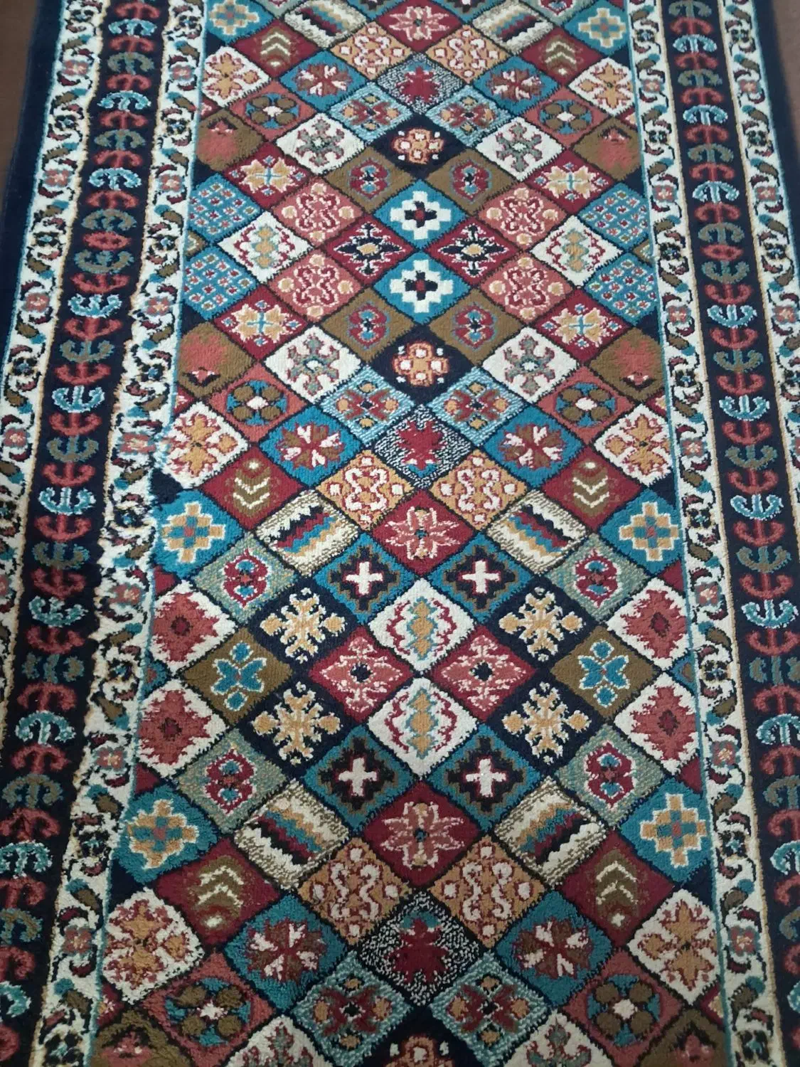 کناره گبه سرمه ای|گلیم، جاجیم، گبه|رباط‌کریم, الارد|دیوار