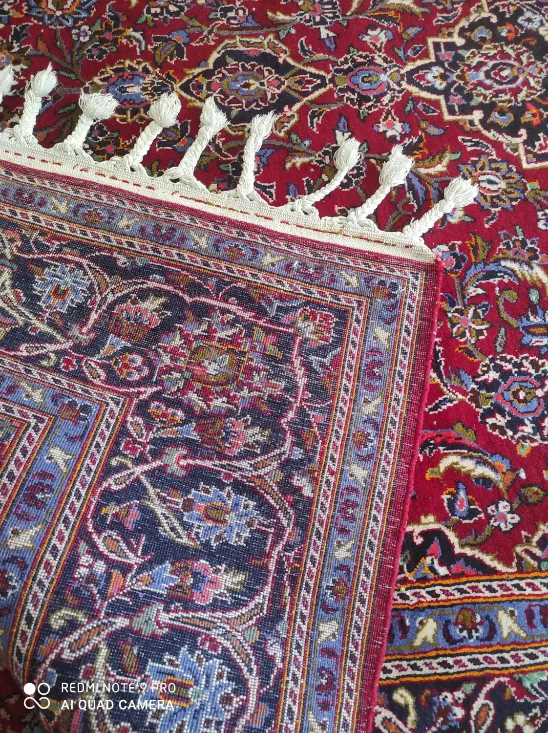 فرش 9 متری دست بافت نجف آبادی تمیز و سالم|فرش|شیراز, سینما سعدی|دیوار