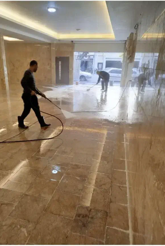 نظافت راه پله وپیلوت با (شرکت شایان پاک)|خدمات نظافت|قزوین, |دیوار