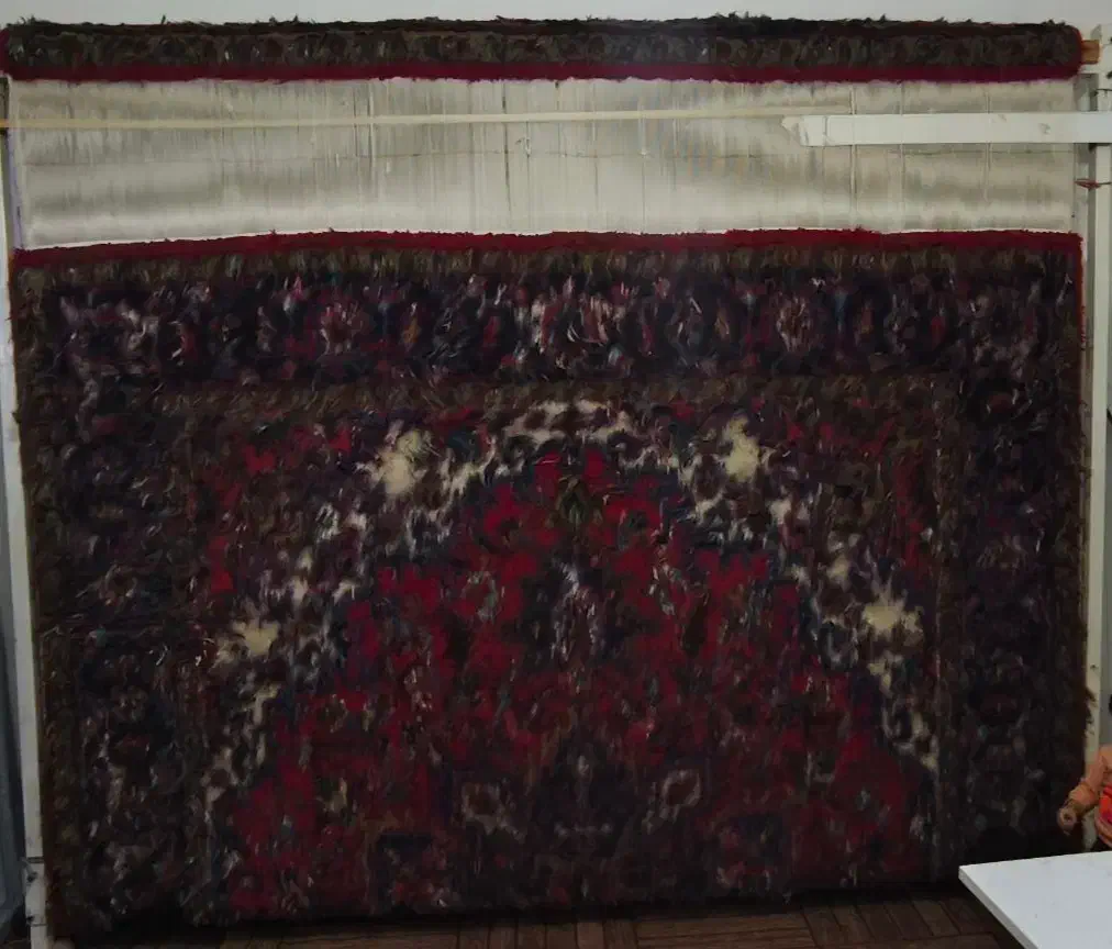 فرش دستبافت نه متری نقشه هریس عبدالعظیم|فرش|خسروشاه, |دیوار