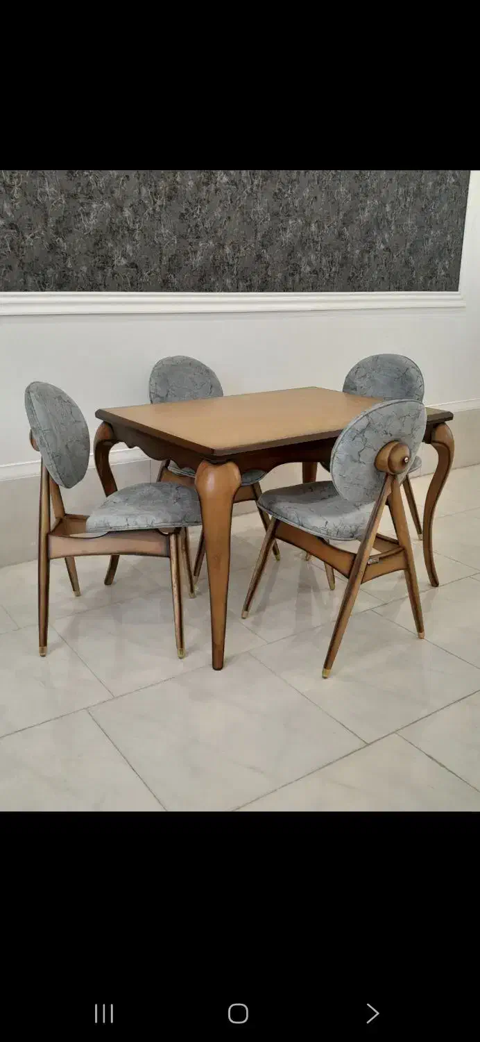 میزو صندلی غذاخوری مدل پروانه صنایع چوبی معراج|میز و صندلی غذاخوری|کاشان, پشت شهربانی|دیوار