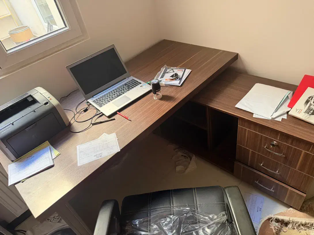 میز اداری و کتابخانه|دفتر کار|محمدیه-قزوین, |دیوار