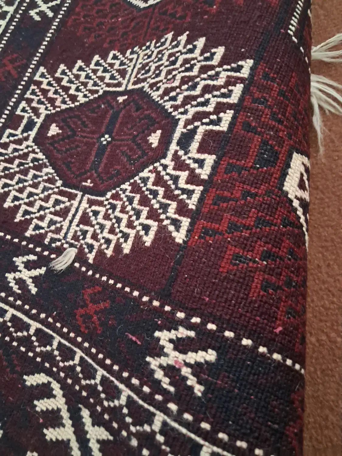 فرش ترکمنی دستبافت با نخ تبریز|فرش|سیجوال, |دیوار