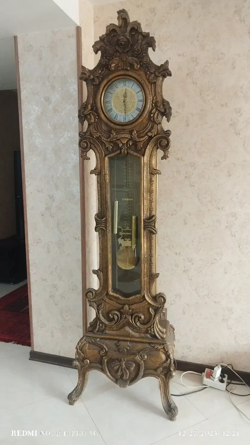 فروش ساعت ایستاده چوبی و میز تی وی|ساعت دیواری و تزئینی|اصفهان, دستگرده|دیوار