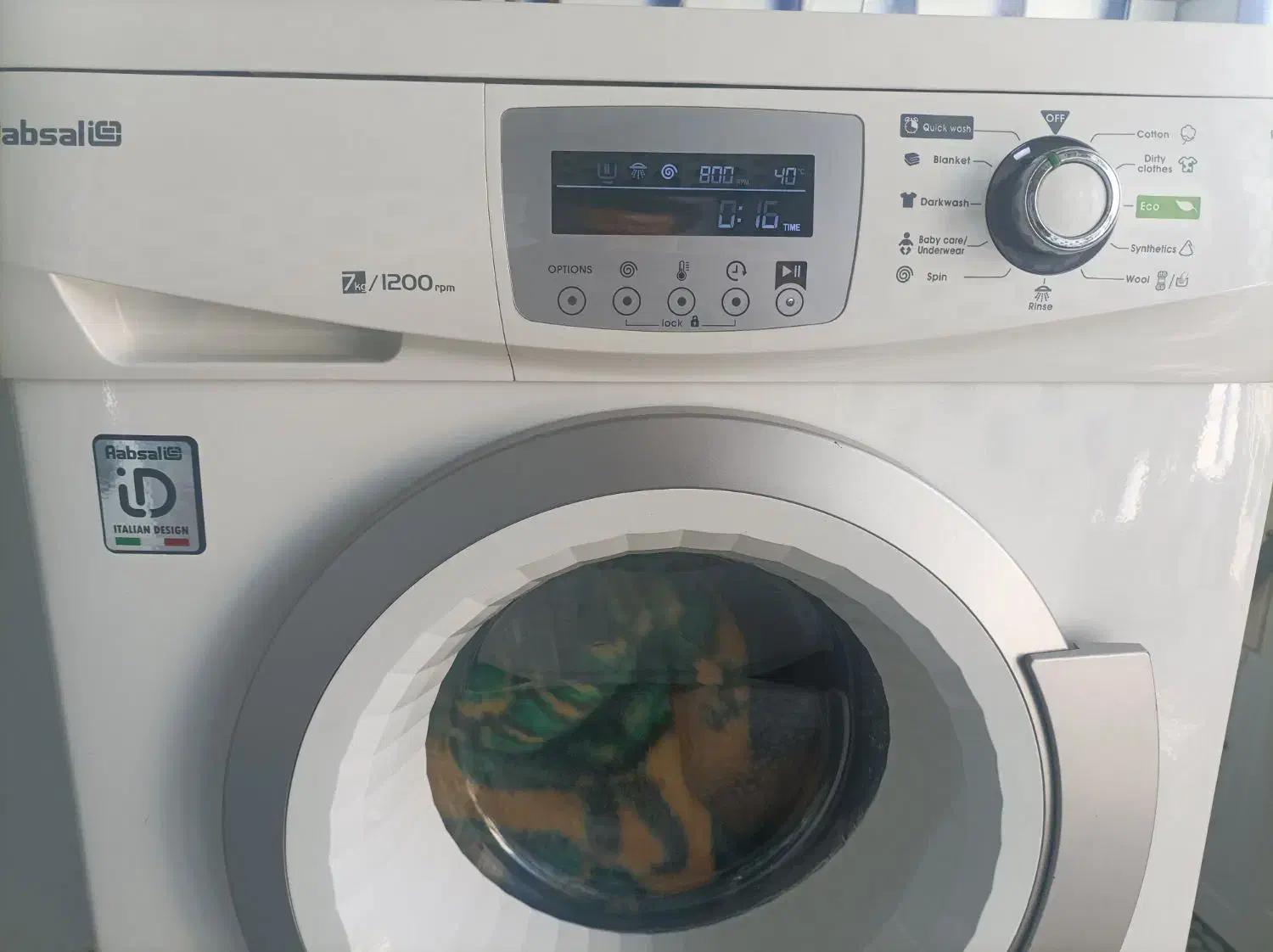 لباسشویی آبسال ۷ کیلو در حد نو|ماشین لباسشویی و خشککن لباس|رشت, سعدی (تختی)|دیوار