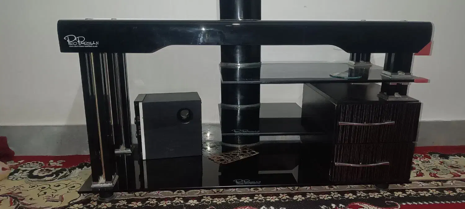 زیر تلویزیونی شیشه ای|میز تلویزیون|نورآباد ممسنی, |دیوار