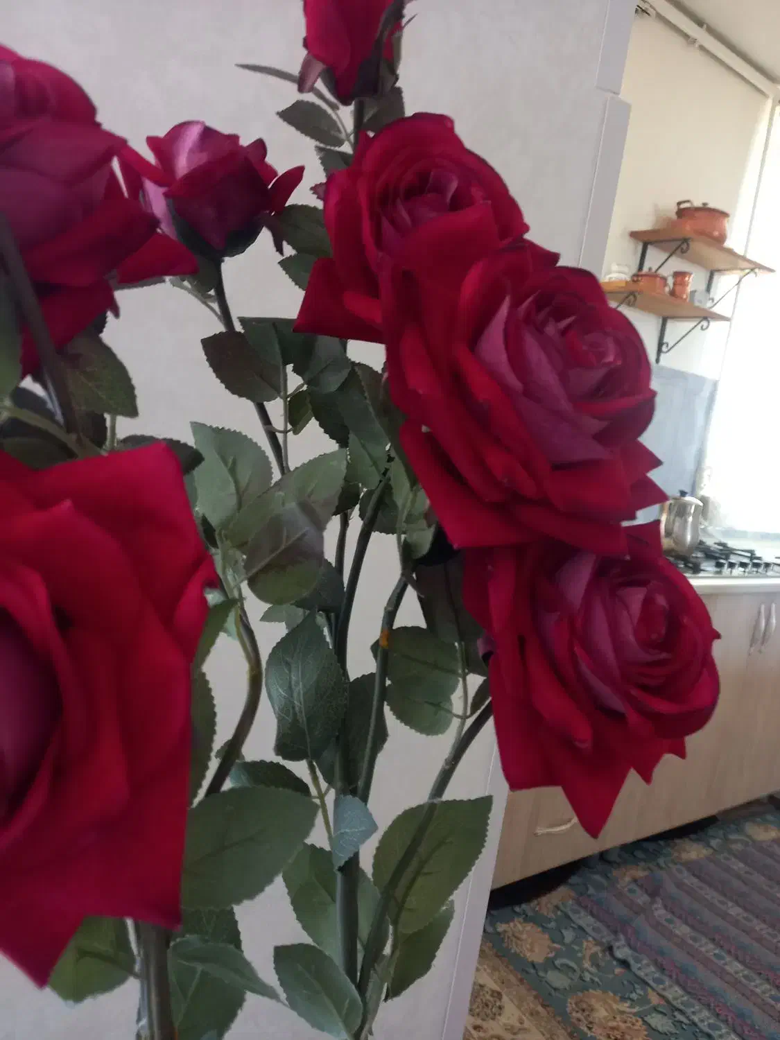 رز سه گل|گل مصنوعی|نهاوند, |دیوار