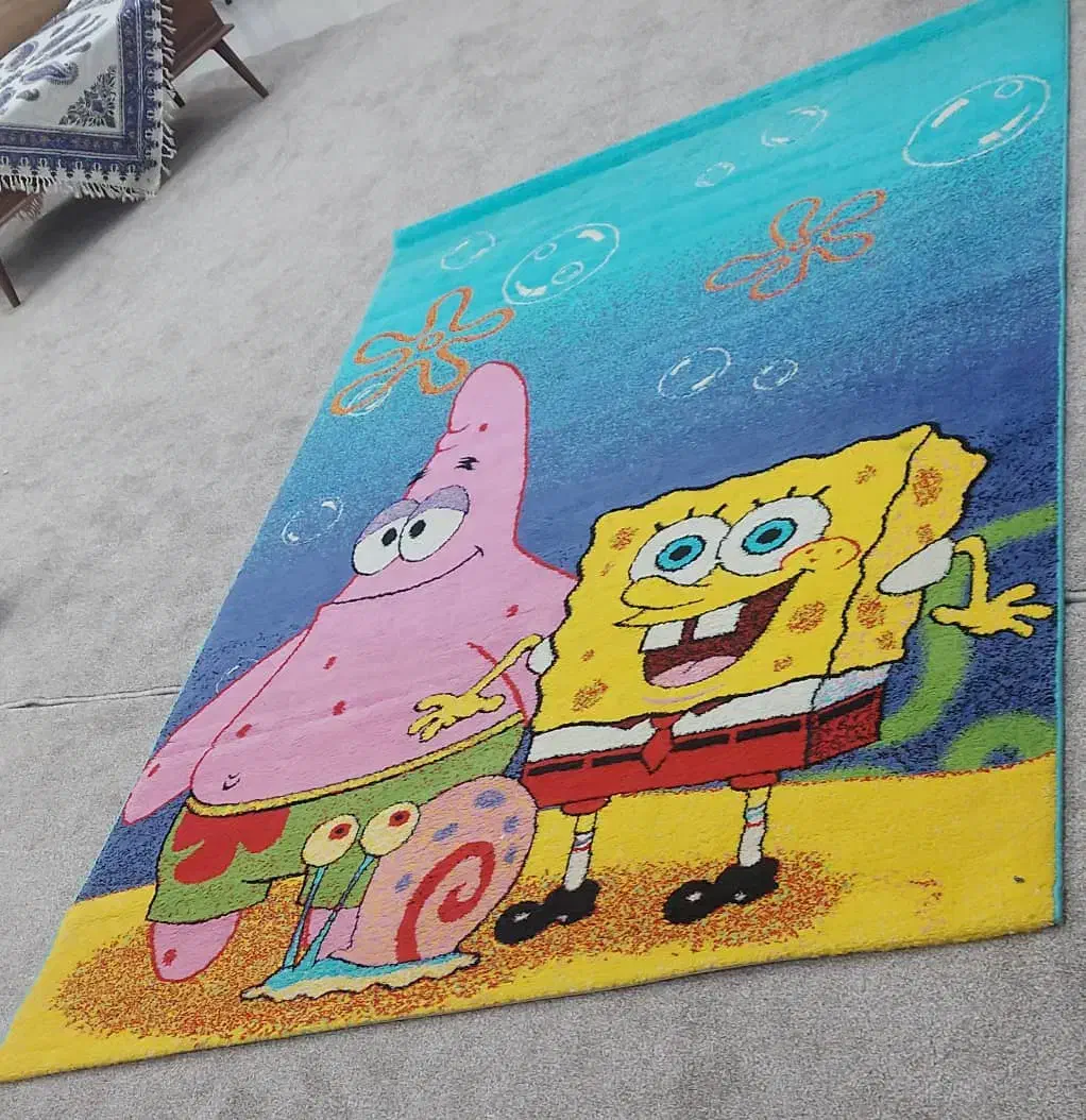 دو تخته فرش شش متری اتاق کودک|فرش|خورموج, |دیوار