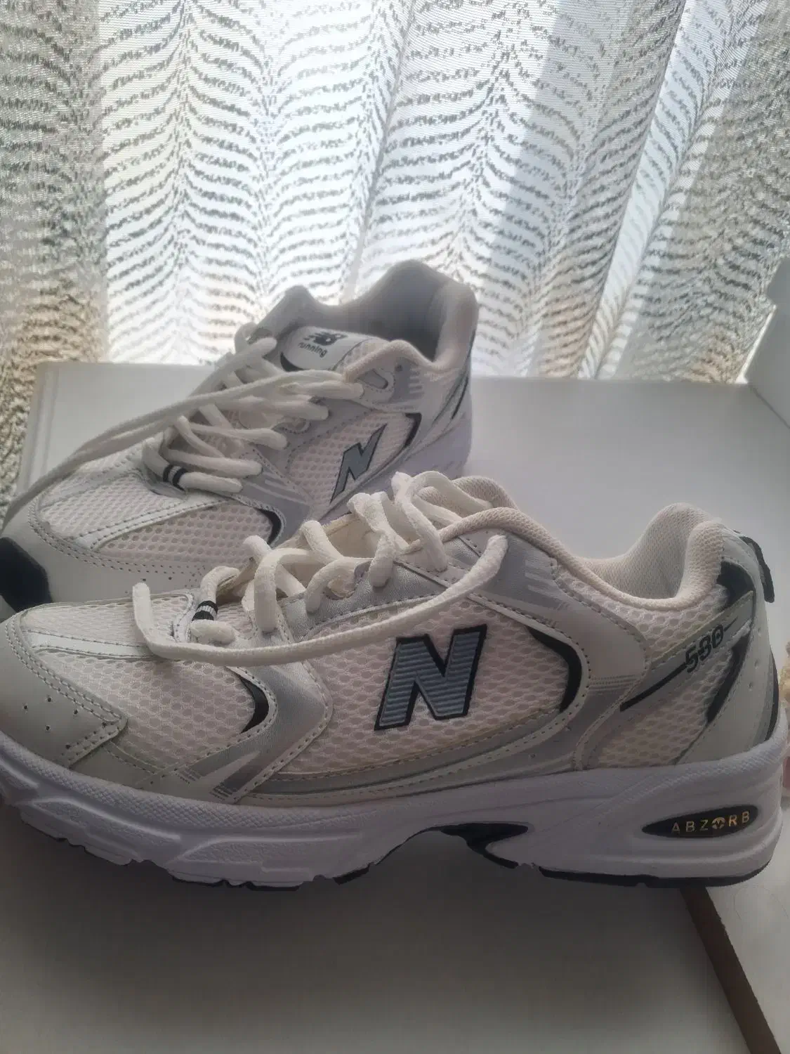 کتونی نیوبالانس ۵۳۰ سفید مشکی|کیف، کفش، کمربند|زرند, |دیوار