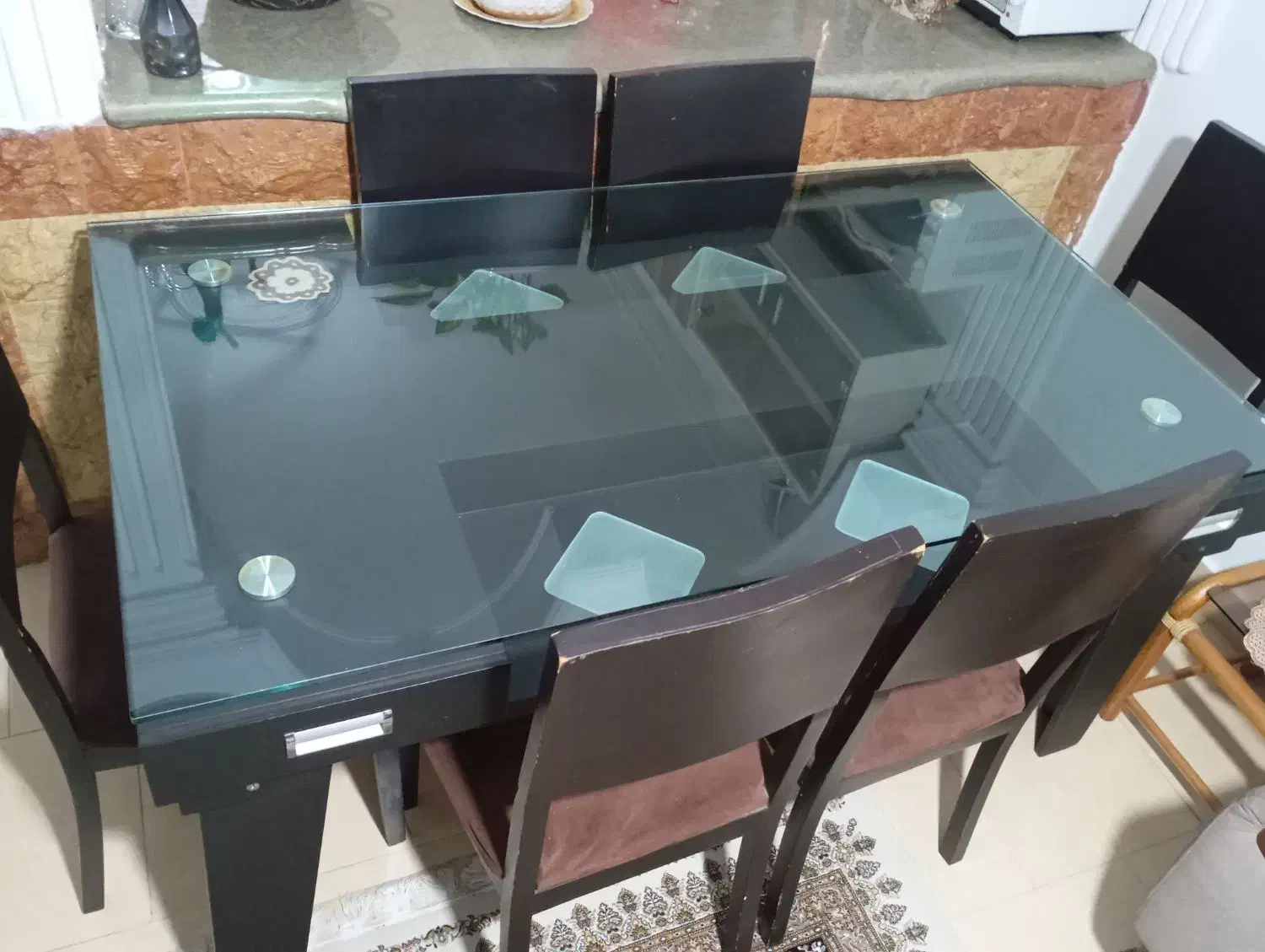 میز ناهار خوری ۶ نفره|میز و صندلی غذاخوری|نوشهر, |دیوار