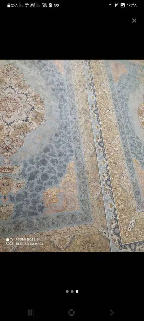 یک جفت فرش ۹ متری ۱۲۰۰ شانه در حد نو|فرش|مشکین‌دشت, |دیوار