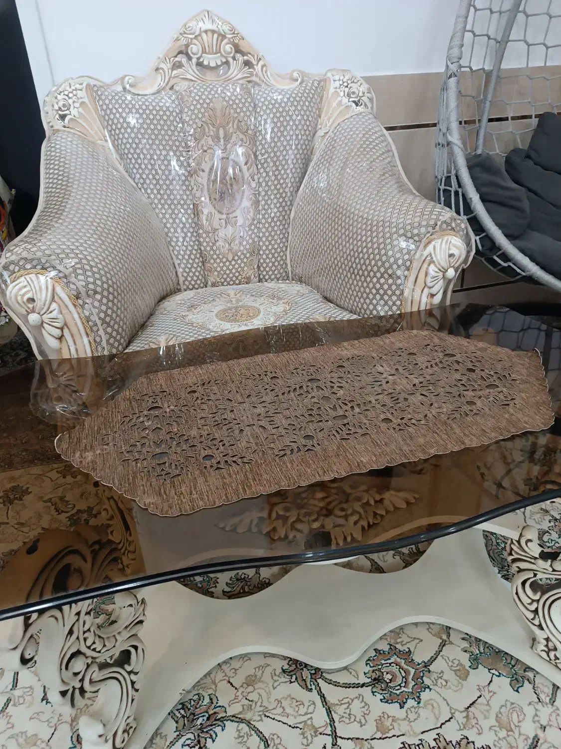 مبل۷نفره بامیزوعسلی درحدنو|مبلمان خانگی و میز عسلی|دورود, |دیوار