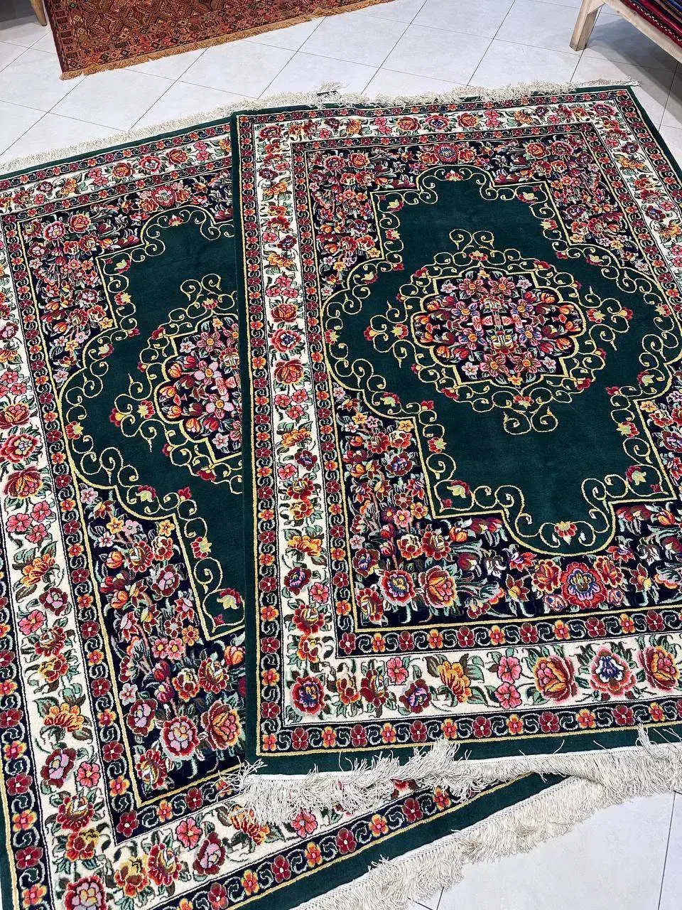 جفت 6متری چله ابریشم قشقایی|فرش|اصفهان, جلفا|دیوار