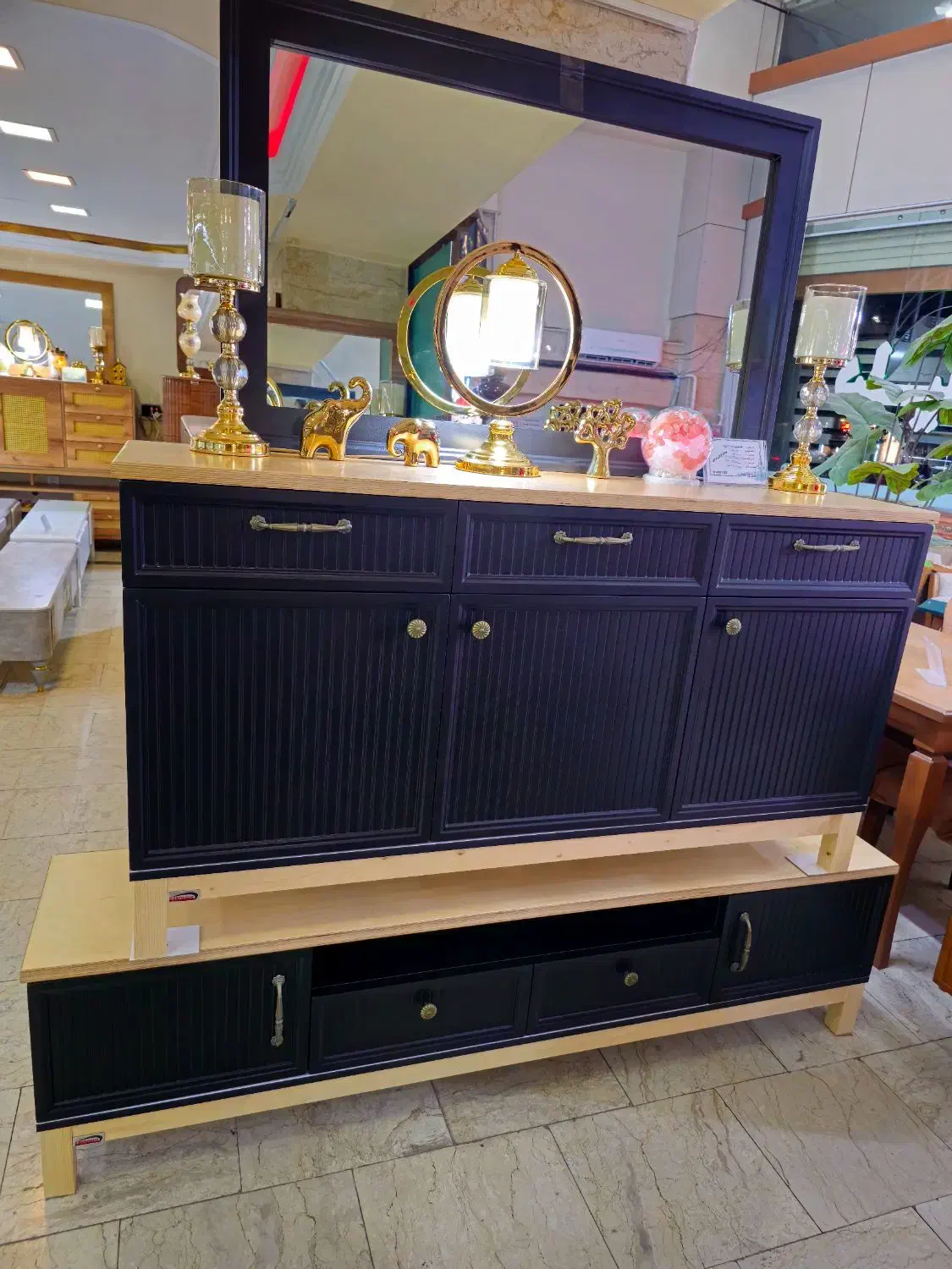 آینه کنسول میز تلوزیون جلومبلی درنا|بوفه، ویترین، کنسول|تبریز, |دیوار