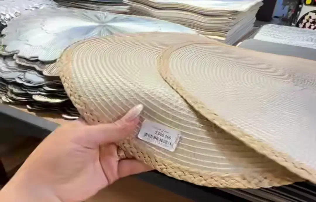 زیر بشقابی حصیری|صنایع دستی و سایر لوازم تزئینی|فردیس, منظریه|دیوار