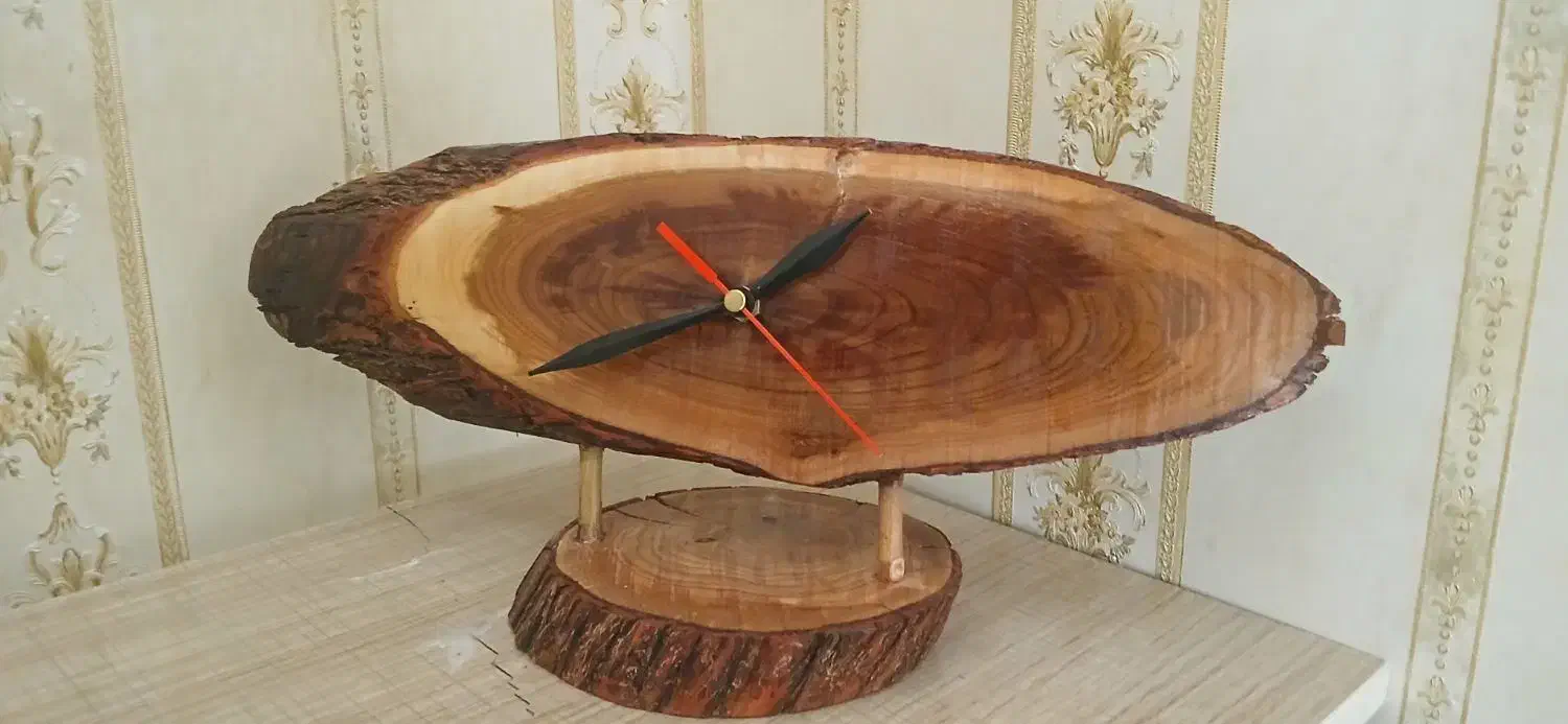 ساعت با چوب طبیعی|ساعت دیواری و تزئینی|اراک, |دیوار