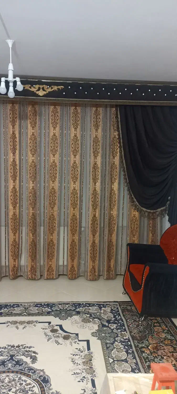 پرده|پرده، رانر، رومیزی|فولادشهر, مسکن مهر فولادشهر|دیوار