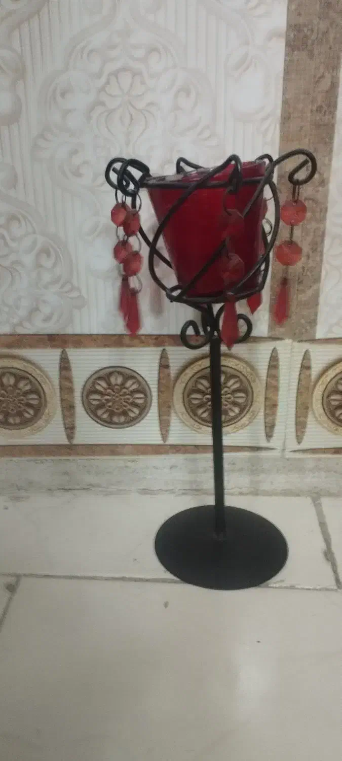 شمعدانی یلدایی وفانوس|کلکسیون اشیاء عتیقه|پاکدشت, خاتون آباد|دیوار