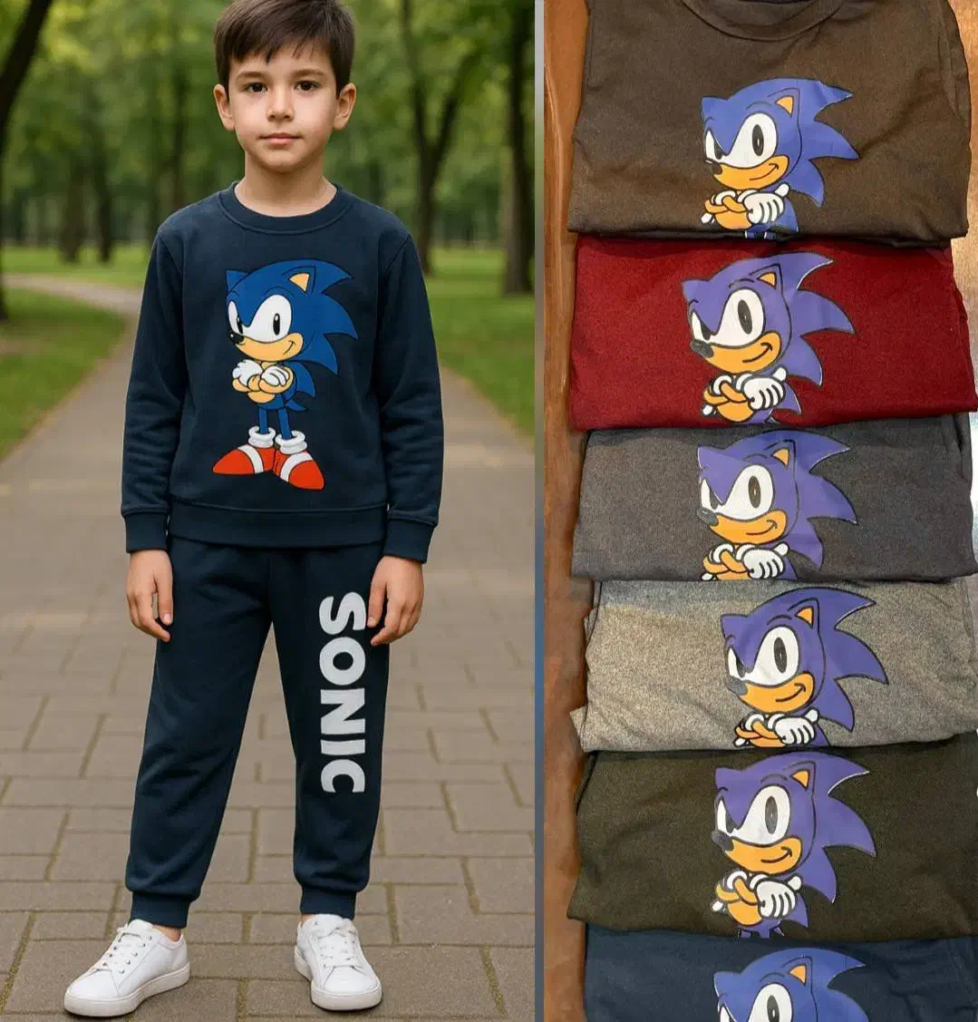 عمده جینی - ست پسرانه ۶ شماره SONIC|کفش و لباس بچه|رشت, بازار|دیوار