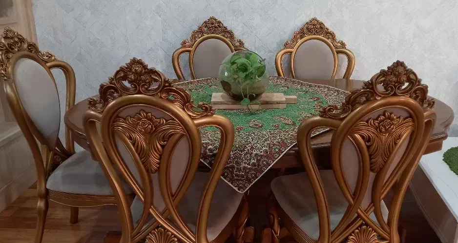 میز غذاخوری با ۵ صندلی|میز و صندلی غذاخوری|بابل, |دیوار