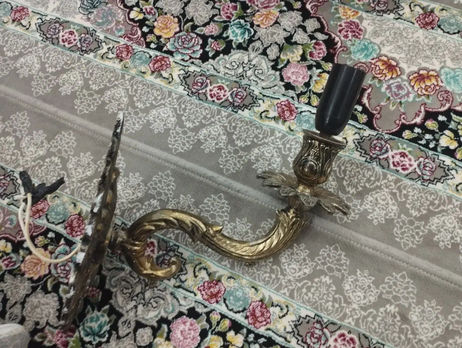 لوستر دیواری برنج قدیمی اصل اصل|لوستر و چراغ آویز|سنندج, |دیوار