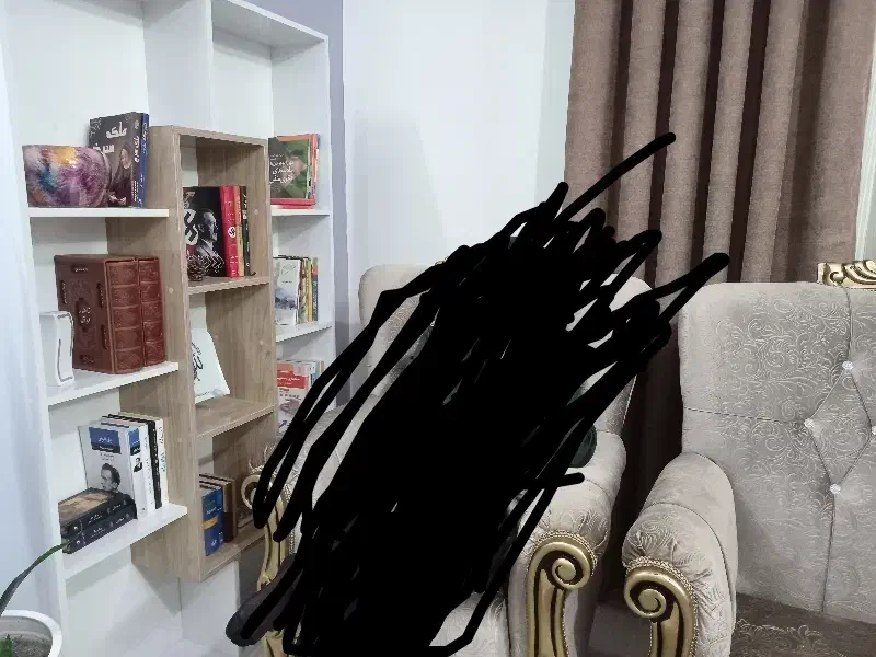 کتابخانه|کتابخانه، شلف، قفسه‌های دیواری|فردوس (خراسان), |دیوار