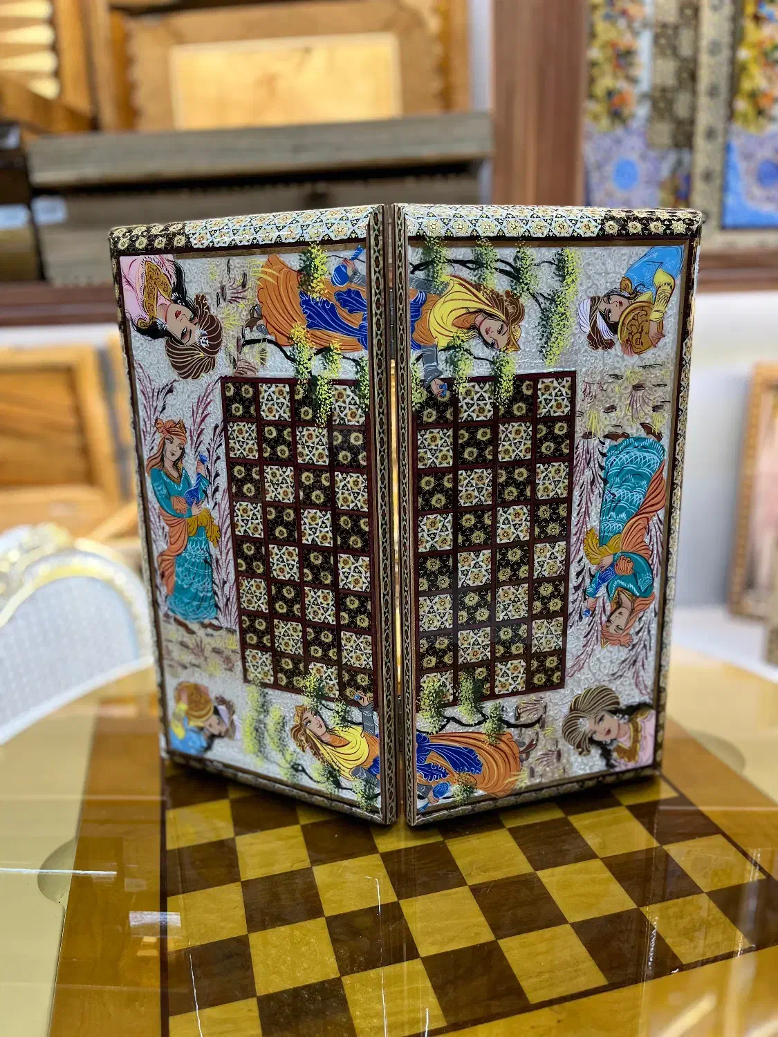 تخته نرد های خاتم کاری 40*40|اسباب‌‌بازی|مشهد, تربیت (صدف)|دیوار