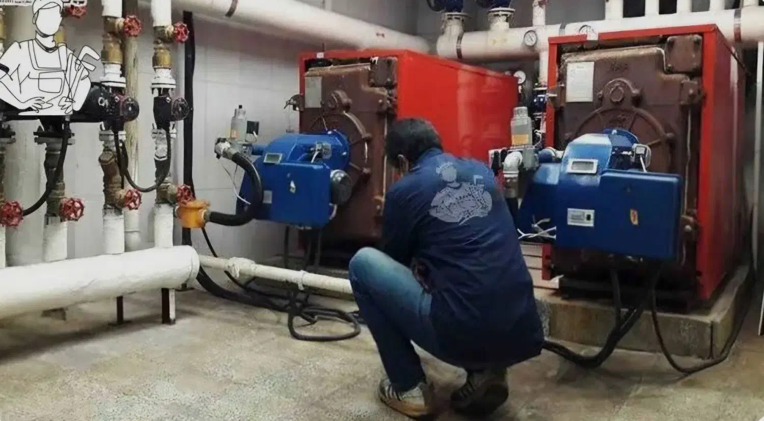 نصب و تعمیر انواع پکیج شوفاژ دیواری و زمینی|خدمات پیشه و مهارت|کاشان, الغدیر|دیوار