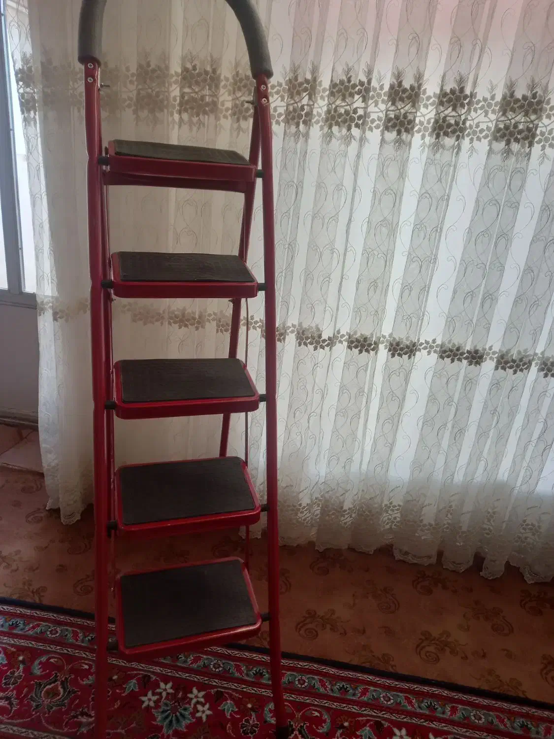 نردبان ۵ پله تاشو درجه یک|ابزارآلات|اردبیل, |دیوار