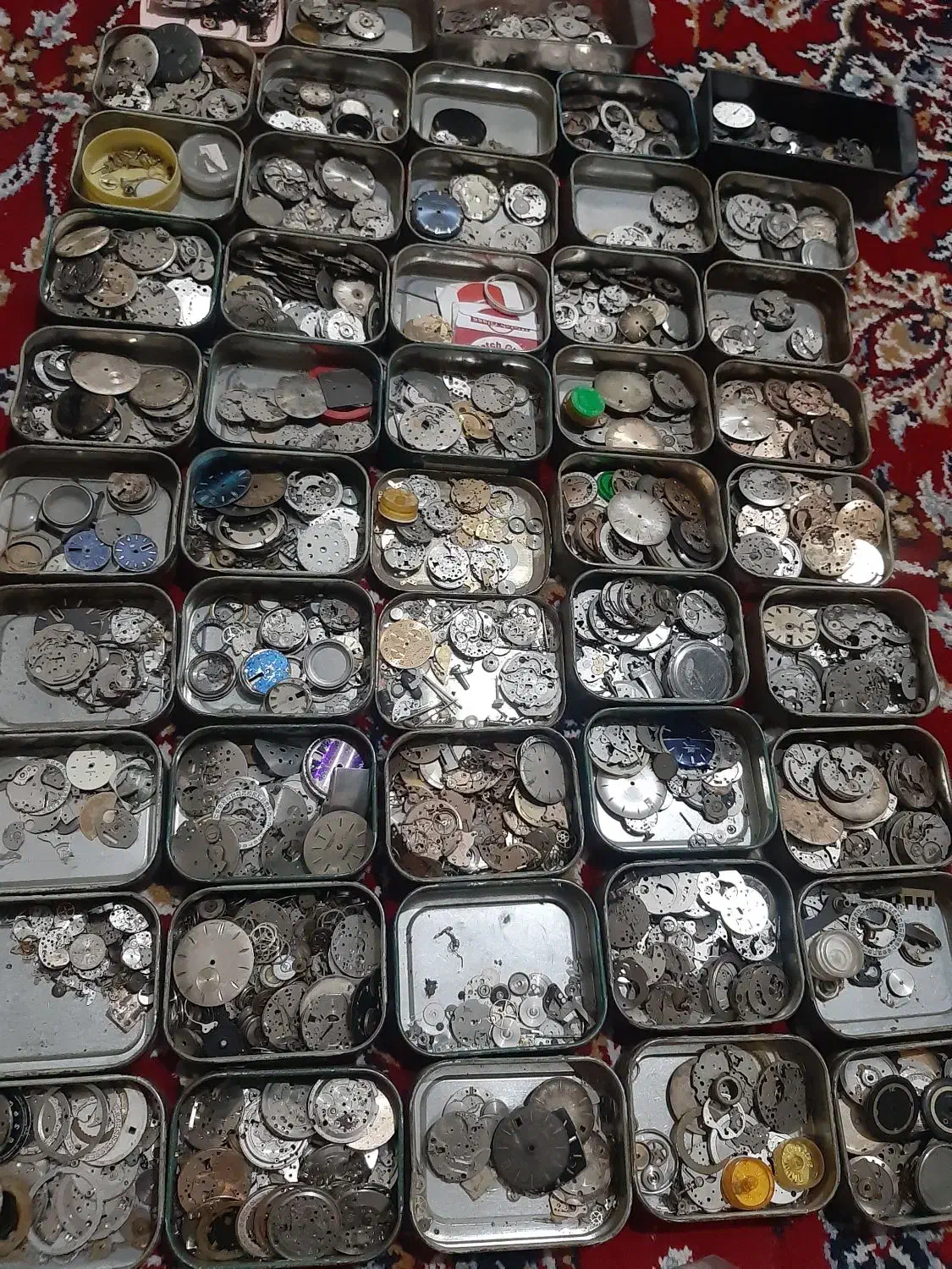 قطعات ساعت اوراقی قدیمی ژاپن وسوئیس|ساعت|زنجان, |دیوار