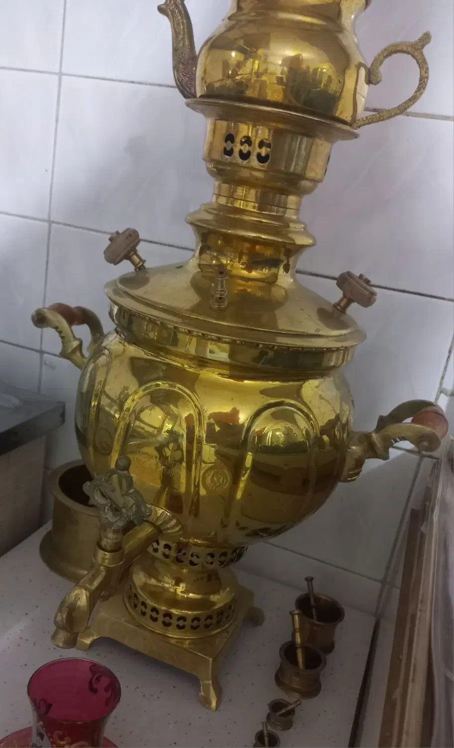 سماوروقوری زغالی|قوری، کتری، قهوهساز دستی|مراغه, |دیوار