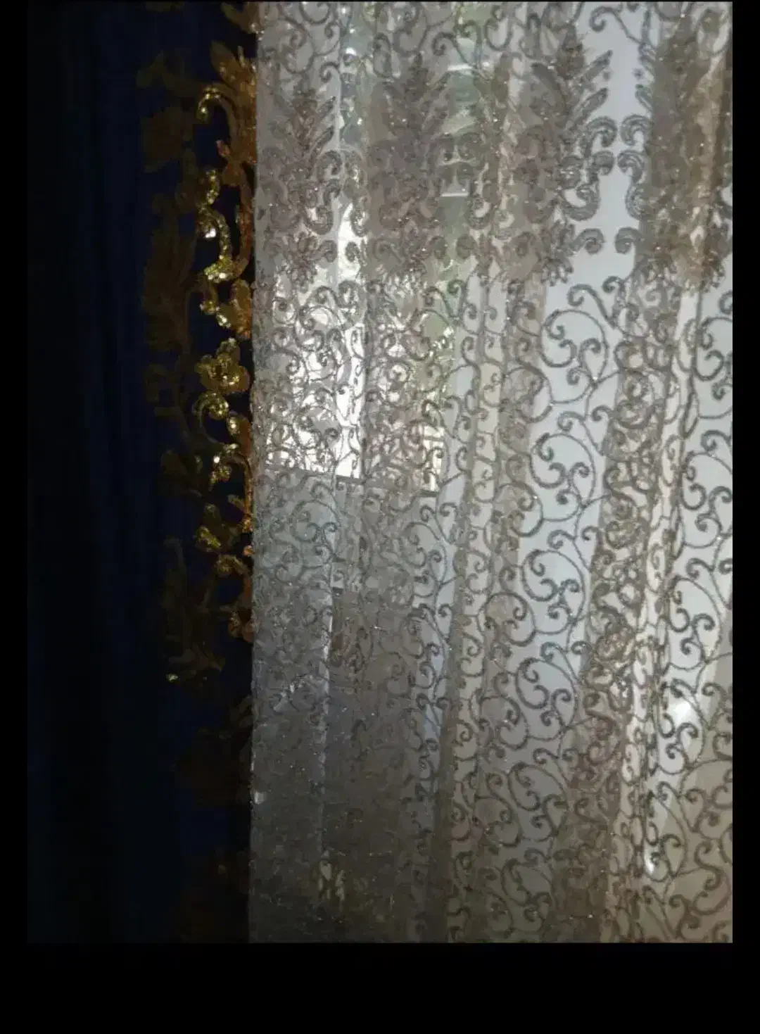 حریر پرده قیطون دوزی|پرده، رانر، رومیزی|دهلران, |دیوار