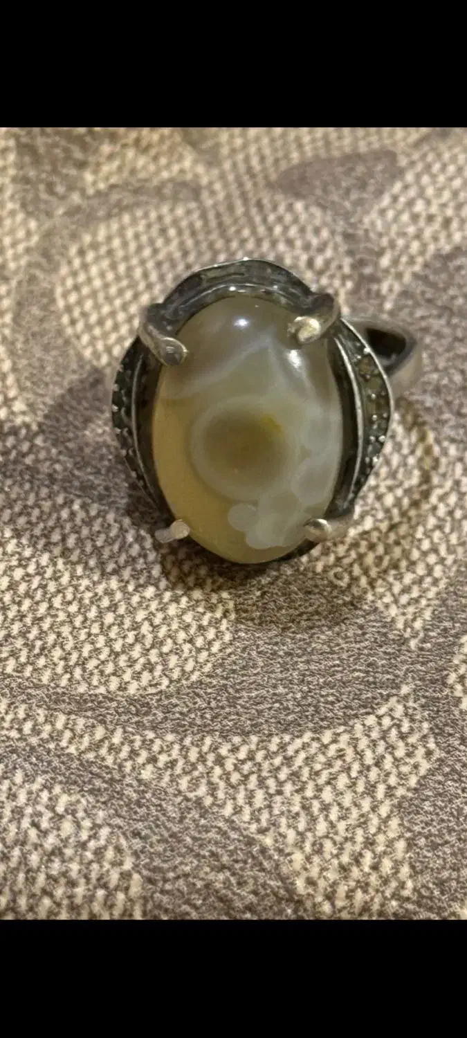 انگشتر نقره سنگ سلیمانی|جواهرات|بهبهان, |دیوار