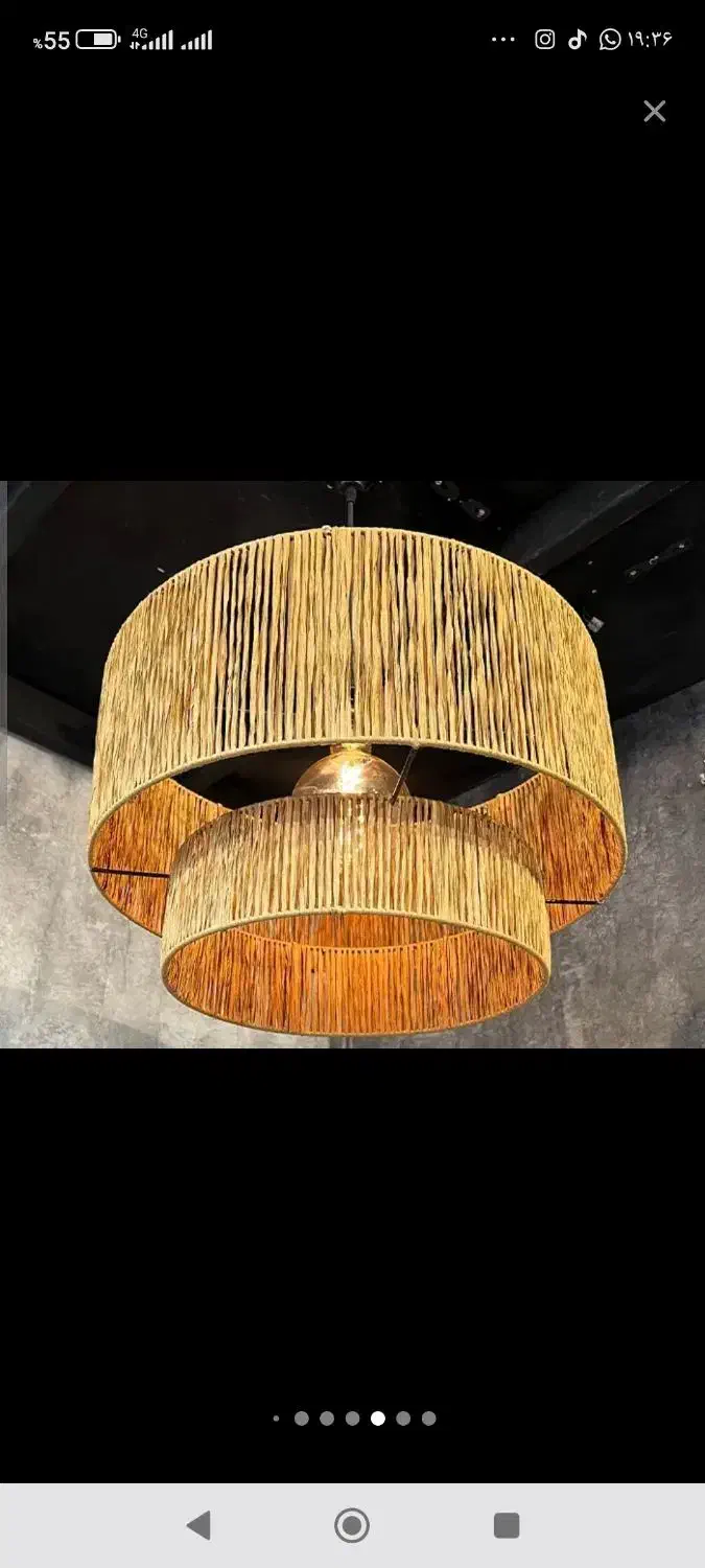 انواع لوستر های بوهو و رافیا|لوستر و چراغ آویز|کرمانشاه, |دیوار