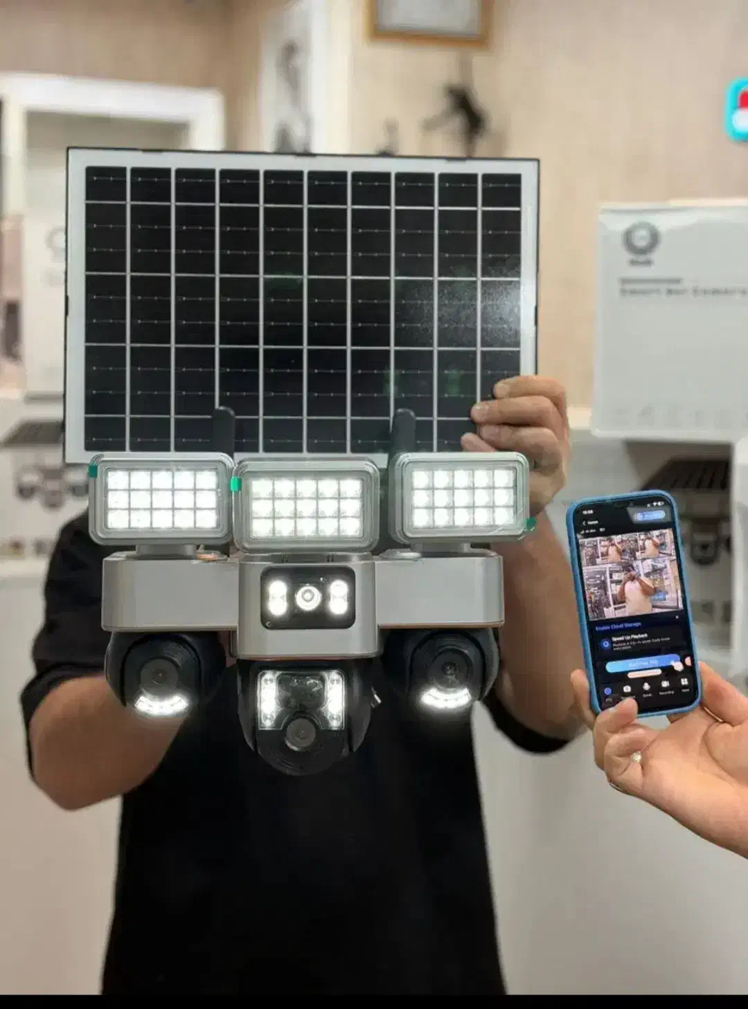 دوربین مداربسته سیمکارتی چرخشی چندلنز بدون دستگاه|دوربین مداربسته|قم, زنبیل آباد|دیوار