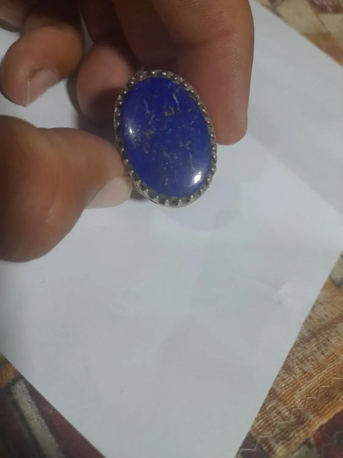 ۲عدد انگشتر مردانه یکی لاجورد افغان یکی|بدلیجات|نی‌ریز, |دیوار