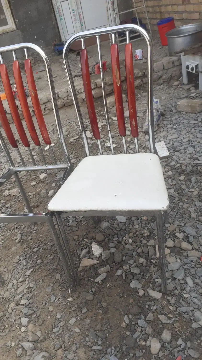 چهار عدد صندلی استیل|میز و صندلی غذاخوری|نیشابور, ریوند|دیوار