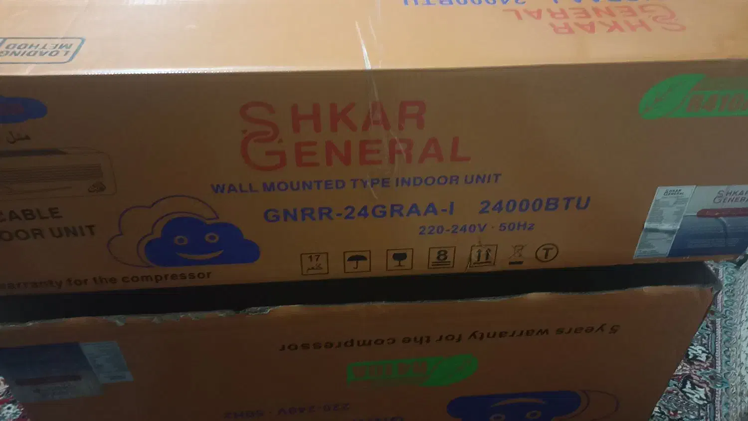 کارتون کلر گازی 24000|کولر گازی و فن‌کوئل|کرمانشاه, |دیوار