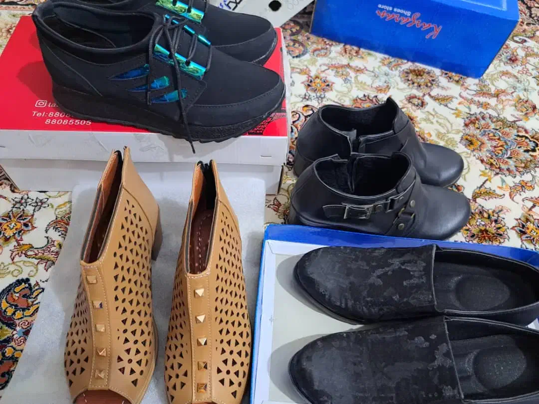 ۴جفت کفش نودخترانه وزنانه|کیف، کفش، کمربند|تبریز, |دیوار