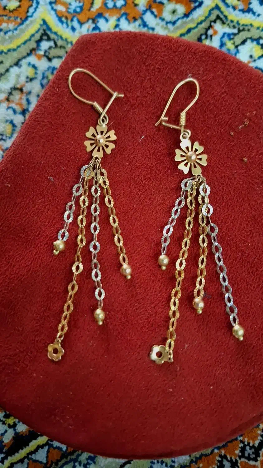 گوشواره و انگشتر طلا|جواهرات|پارس‌آباد, |دیوار